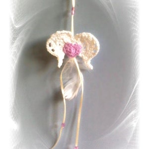 Talismann hanger angel wings with heart image 1