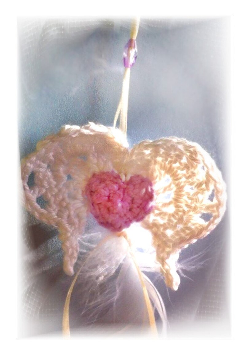 Talismann hanger angel wings with heart image 3