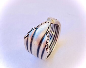 Silberring „Lilie“ Ring Silber Besteckschmuck