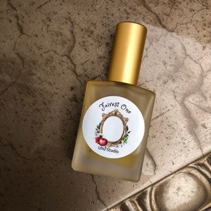 Fairest One Jasmine and Ambergris Perfume, natural floral fragrance, sparkling citrus, labdanum, lavender, geranium, handmade, organic scent