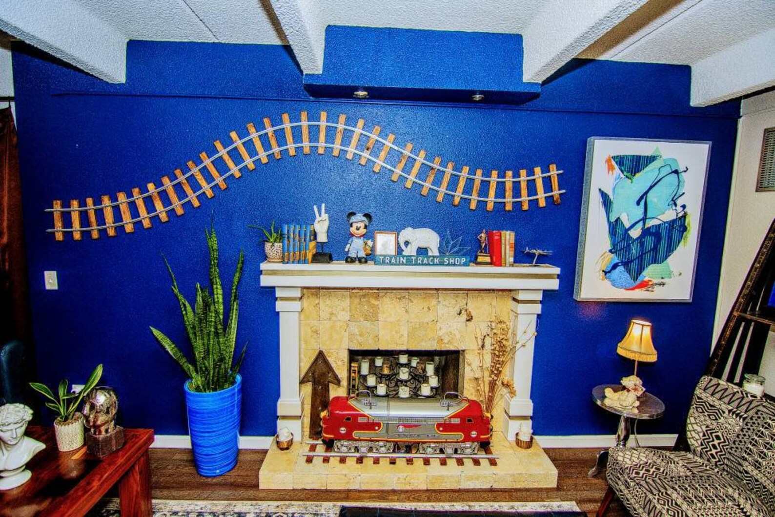 10.5 ft Train Track S Curve Wall Border Art Home Decor Etsy