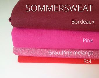 Sommersweat verschiedene Farben ab 10,00Euro/lm