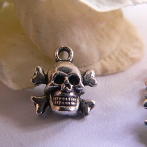 TSA267 - 5 sieraden charmes - skull - schedel...