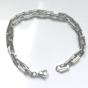 AB010-1 Bracelet-Link chain-Stainless steel image 1