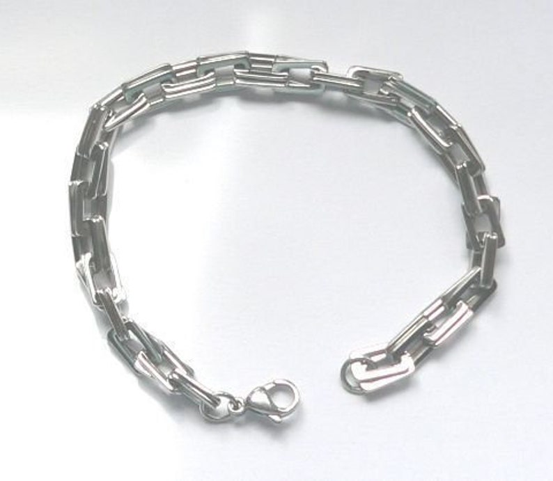 AB010-1 Bracelet-Link chain-Stainless steel image 1