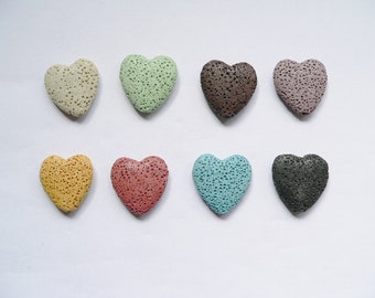 NP001 - 2 lava hearts - different colors