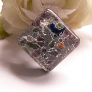 FR9 Fingerring verstellbar mit Dichroic Glas Bild 1