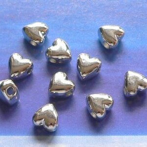 TSP148-10 Heart beads image 3