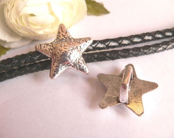 TSP359 - 1 Metal Bead - Sliding Beads - Star