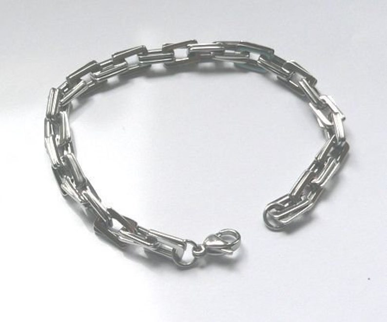 AB010-1 Bracelet-Link chain-Stainless steel image 2