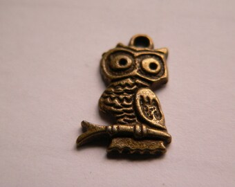 TBA030 - 10 Pendentifs Bijoux - Owl