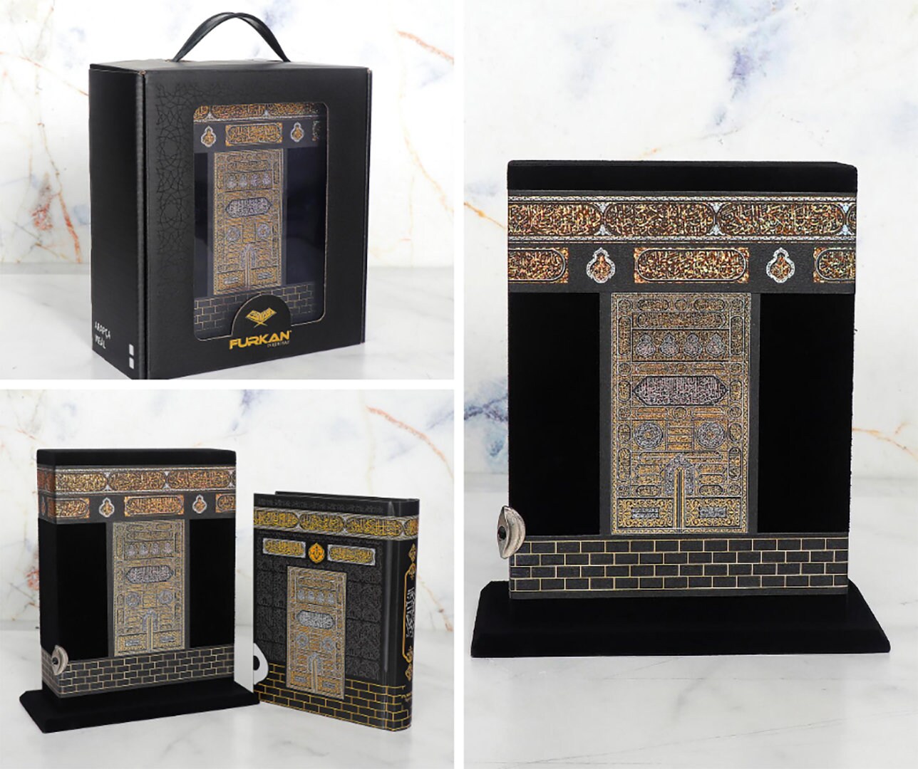 The Holy Qur'an in Gift Box With Kaaba Protection Bag Etsy UK