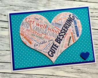 Gute Besserung Wunsche Etsy