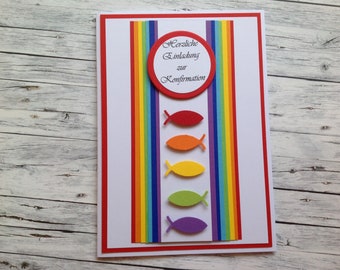 Regenbogen Einladung Etsy