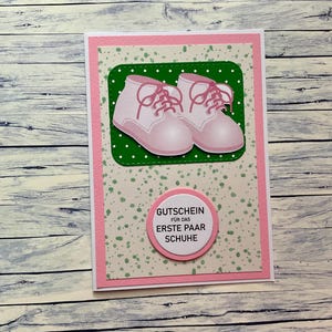 Gutschein „Kinderschuhe“,Schuhe, Gutschein für Schuhe, Erstes Paar Schuhe