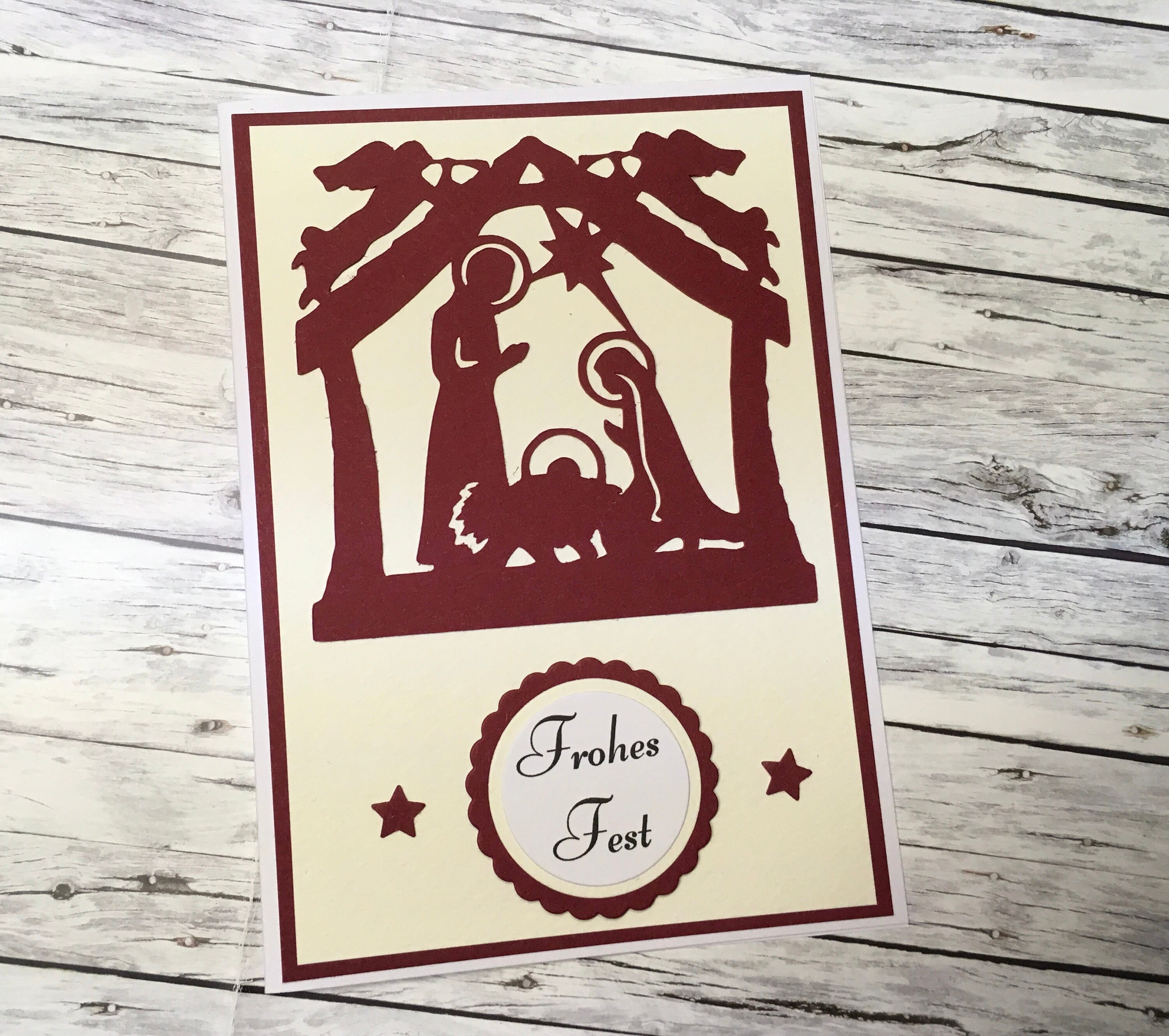 Christmas card crib Christmas cards Christmas Etsy