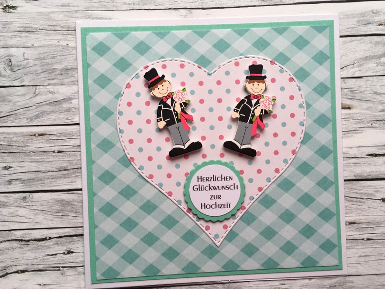 Wedding Card For Two Men Wedding Card Partnership Etsy