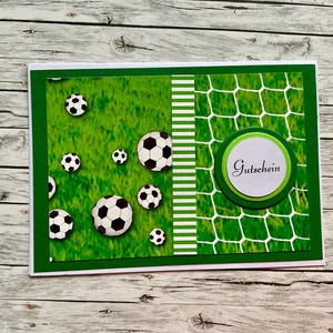 Gutschein „Fußball“, Gutschein, Gutscheinkarte, Fußball