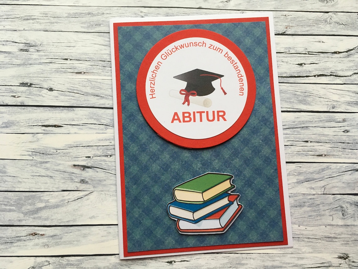 Was Schreibt Man Zum Bestandenen Abitur www.etsy.com