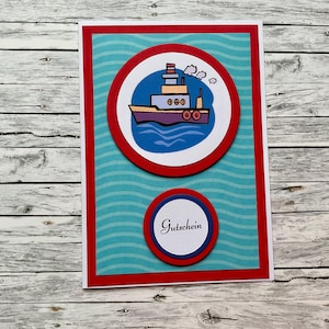 Gutschein „Schifffahrt/Bootstour“, Gutschein, Schiff, Gutschein für eine Schiffsreise