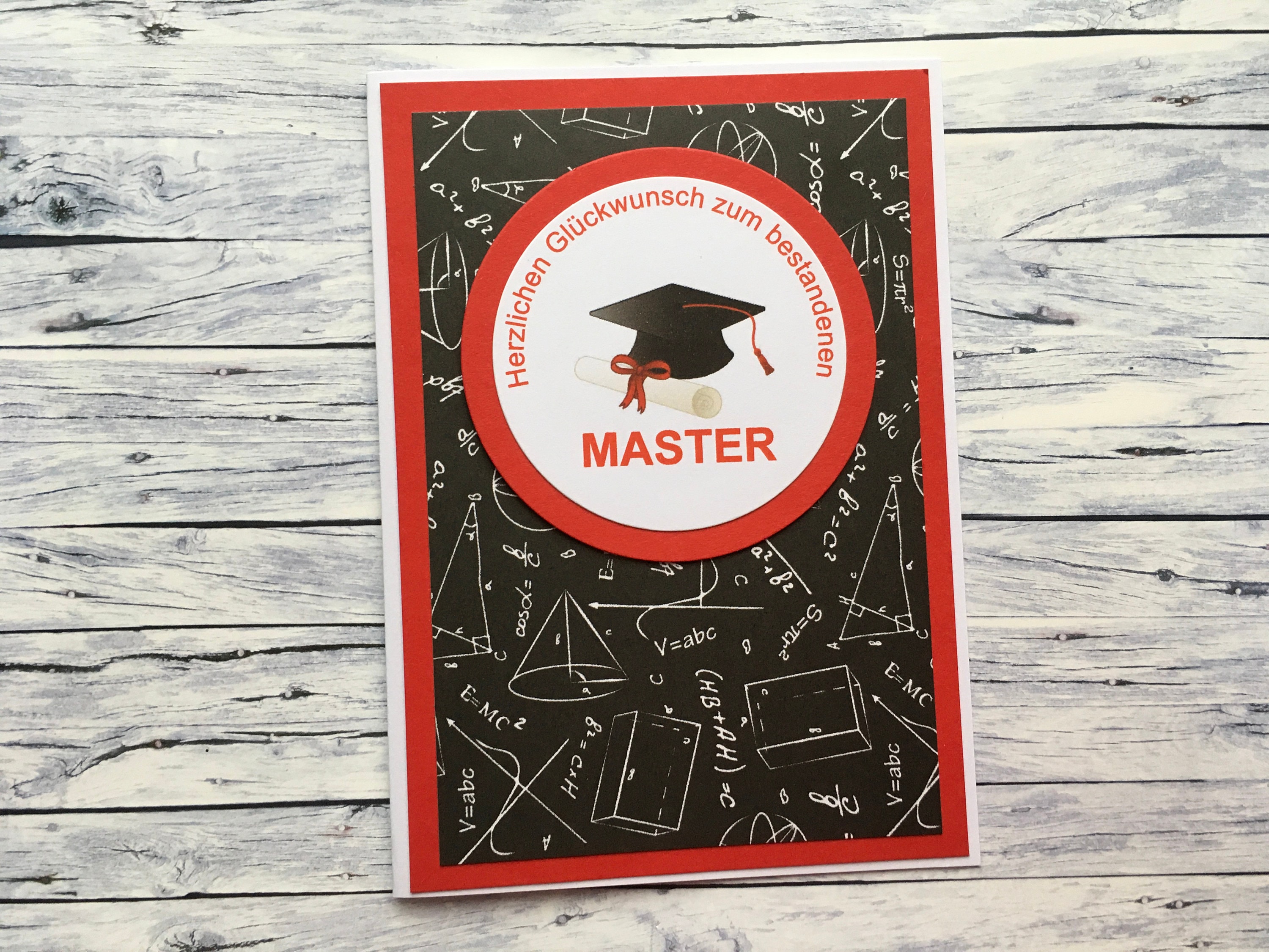Glückwunschkarte zum Master Etsy