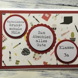 Grußkarte zum Abschied „LehrerInnen“, Karte Danke für LehrerInnen