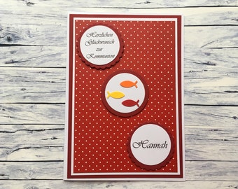 Congratulations card for communion, card for communion, confirmation, communion, card for confirmation,