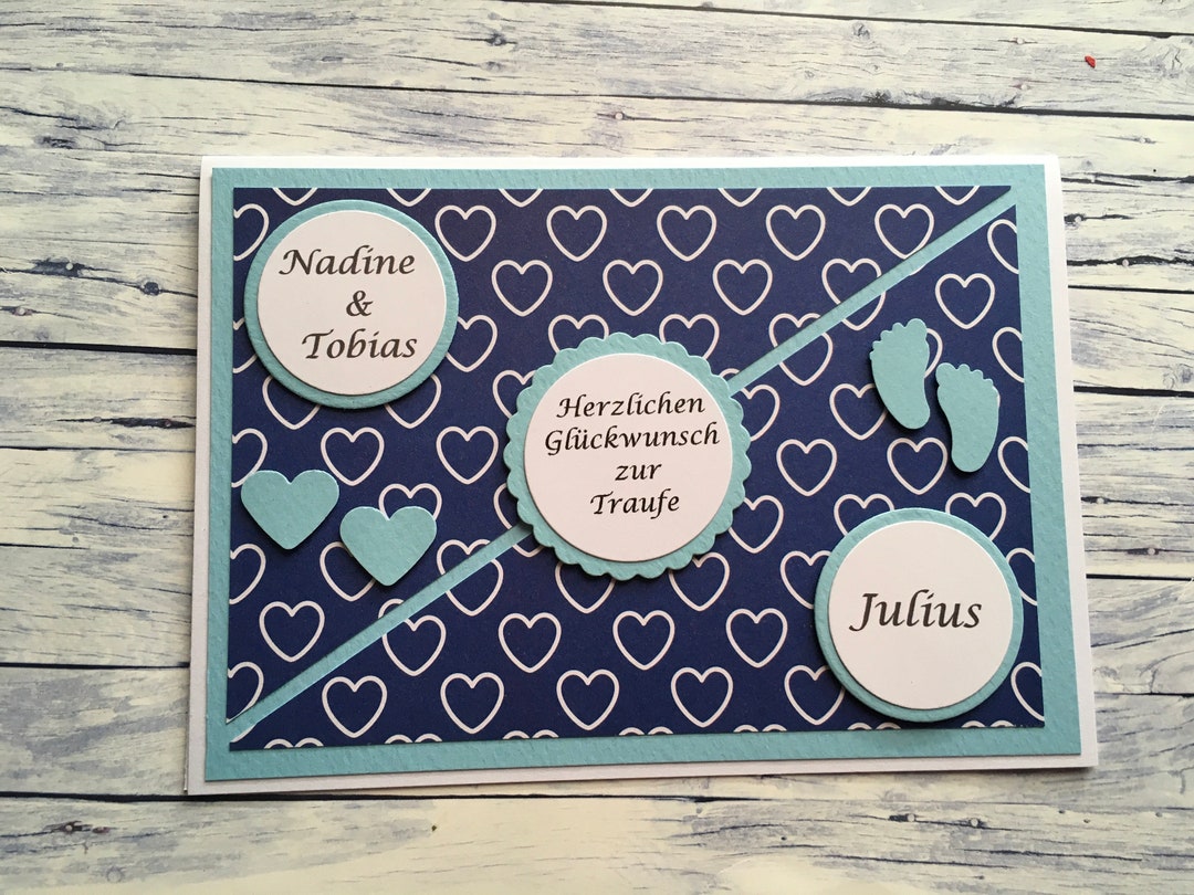 Glückwunschkarte zur Traufe Traufe-Karte Hochzeit und Taufe - Etsy.de