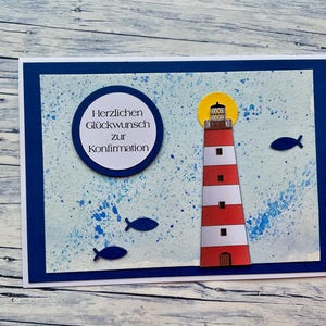 Glückwunschkarte zur Konfirmation, Karte zur Konfirmation, Konfirmation, Kommunion,