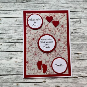 Glückwunschkarte zur Traufe, Traufe, Hochzeit, Taufe, Karte Taufe, Karte Traufe, Karte Hochzeit, Karte, Grußkarte, Hochzeit und Taufe,