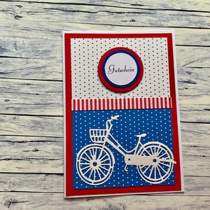 Gutschein "Fahrrad", Gutschein, Fahrrad, Gutschein für Fahrradausflug