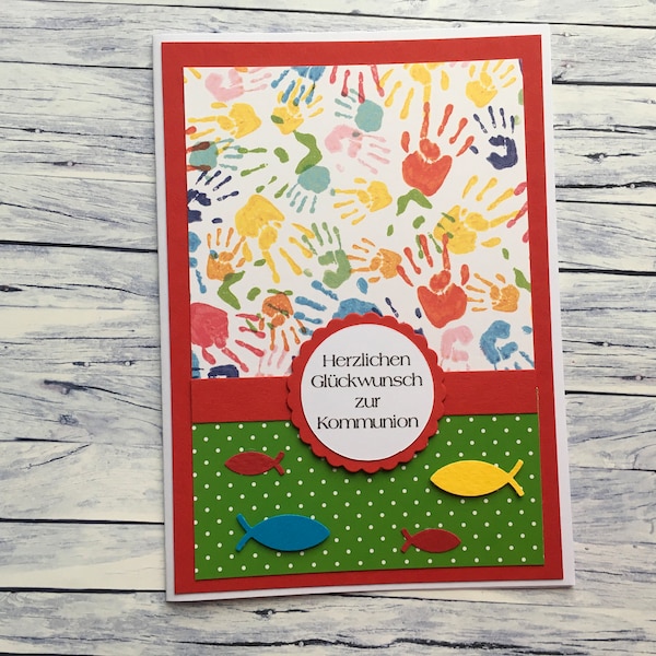 Congratulations card for communion, card for communion, communion card, confirmation, communion