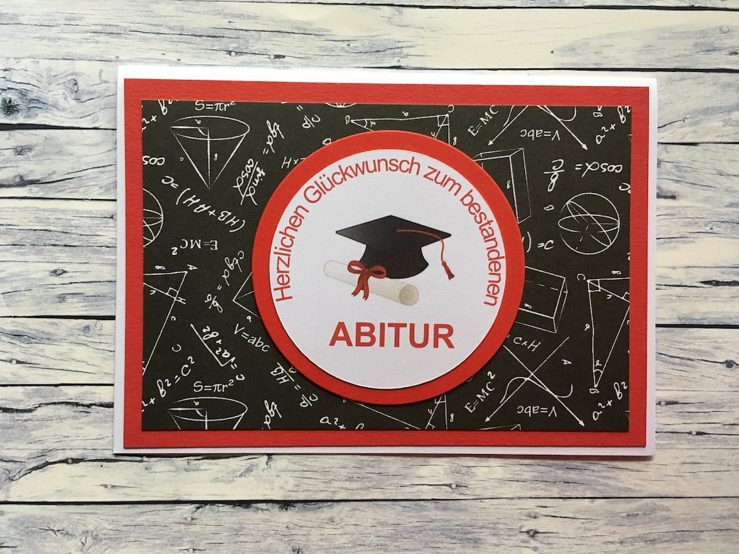 Was Schreibt Man Zum Bestandenen Abitur www.etsy.com