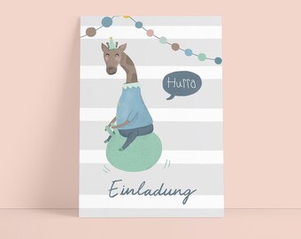 Einladung, Kindergeburtstag, Postkarte