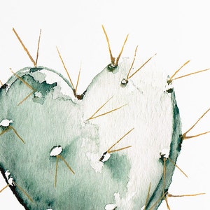 Postcard, wedding, love, cactus, heart, with envelope image 4