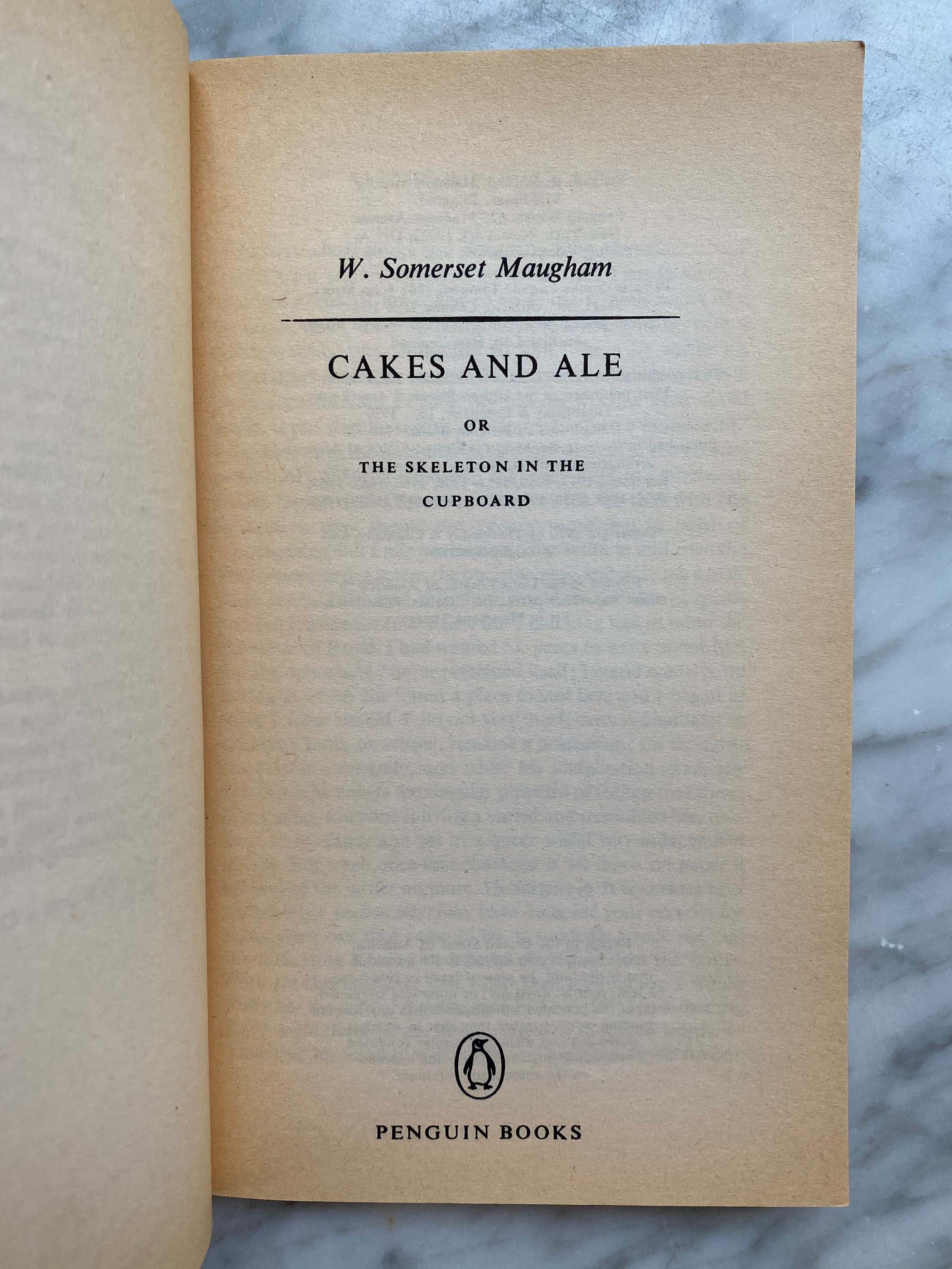 Cakes and Ale by W. Somerset Maugham vintage Penguin Books Etsy