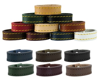 Leather Belt Loop With Stitched Edge Ideal for Belts or Bags