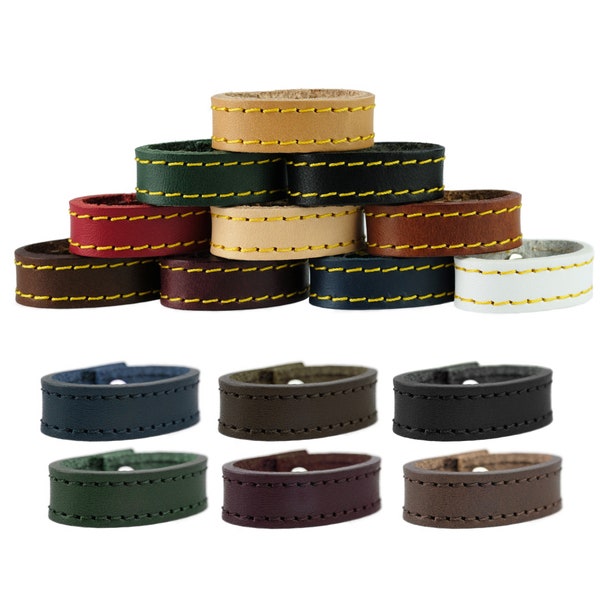 Leather Belt Loop With Stitched Edge Ideal for Belts or Bags