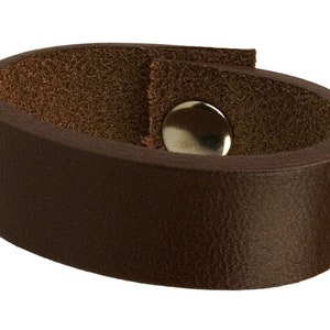 Leather Belt Loops Dark Brown