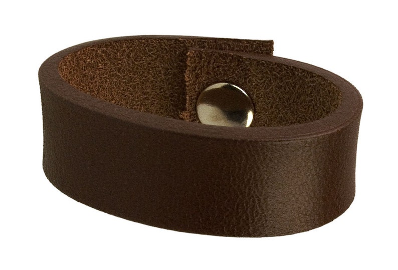 Leather Belt Loops Dark Brown