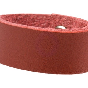 Leather Belt Loops Red