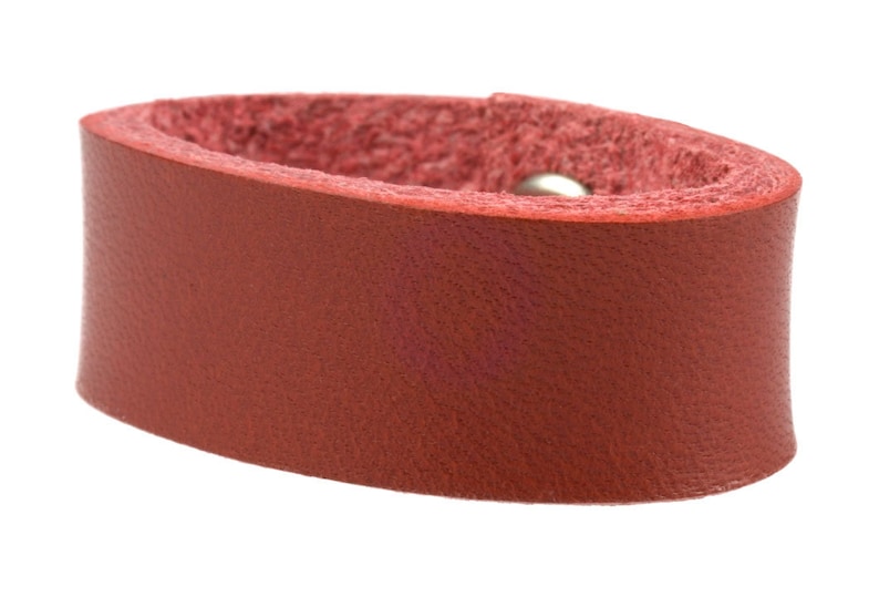 Leather Belt Loops Rouge