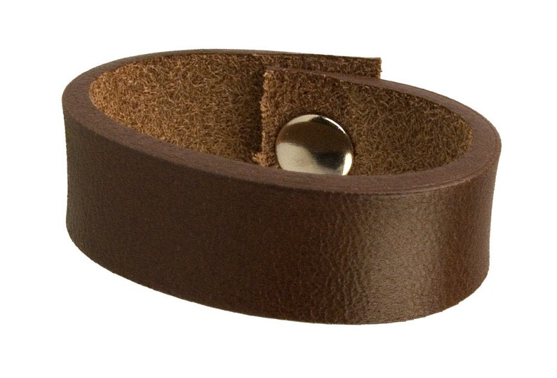 Leather Belt Loops Brown