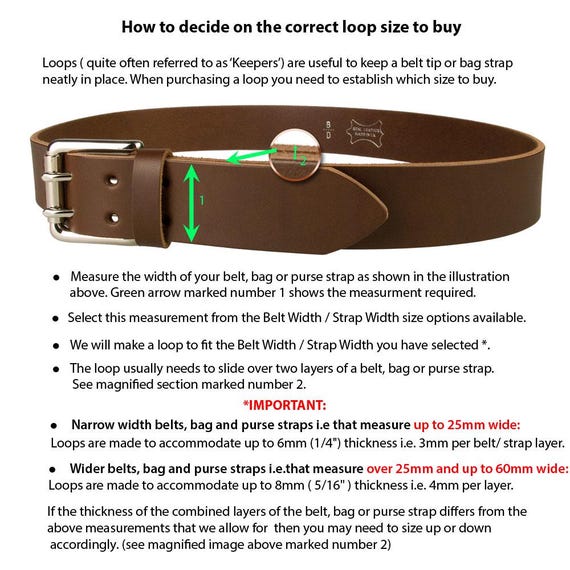 Leather Belt Loops - Etsy