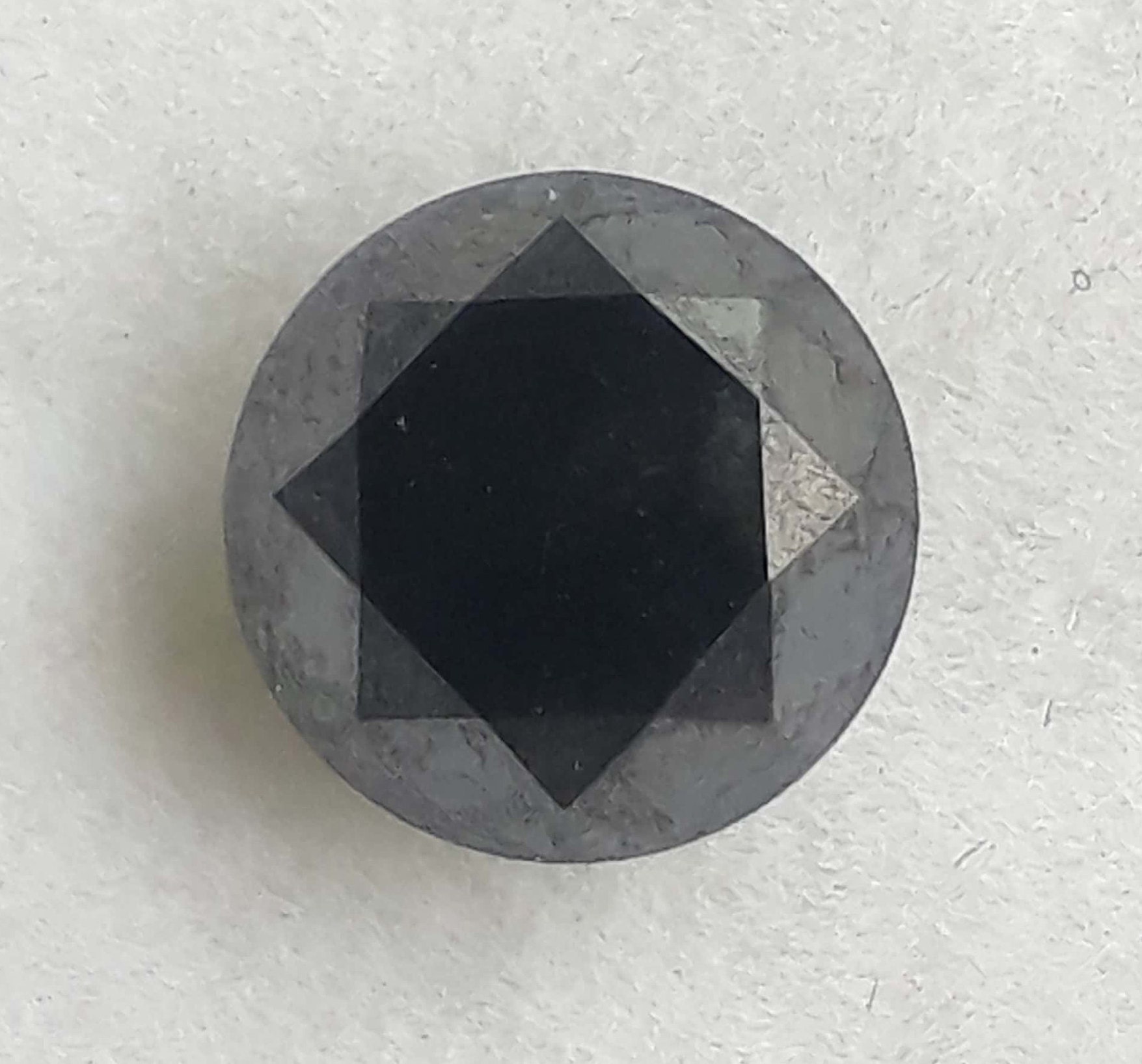 4mm Natural Black Diamond Round Shape Solitaire Polished Brilliant Cut  Diamonds Gemstone Loose Faceted Cut Z Black Gems Stones C-21967B 