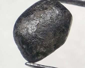 1.98 CTS Natural Black Diamond Uncut Loose Diamond Z Black