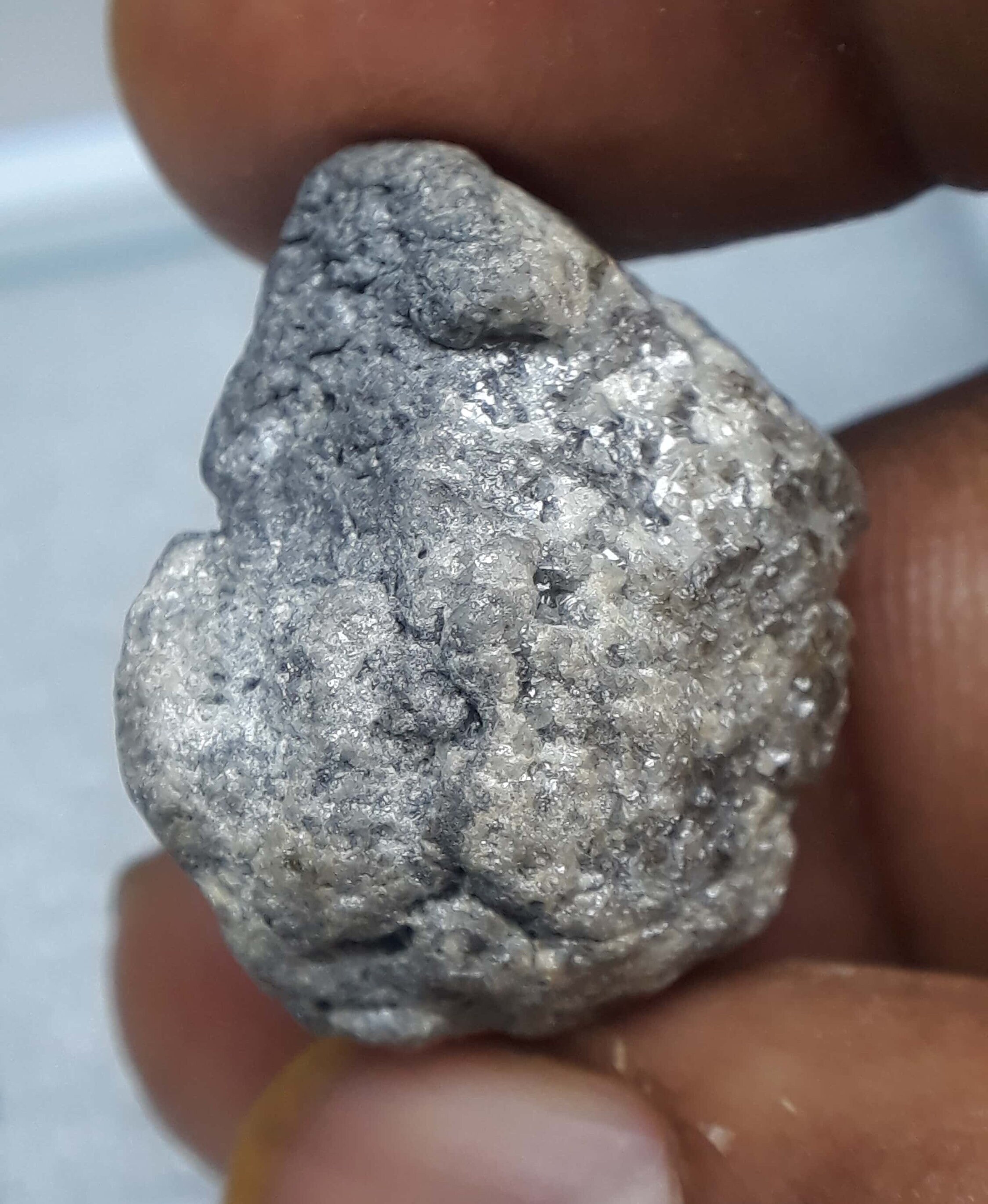 36.20 Ct Natural Rough Diamond: Earth Mined, Gray Irregular Shape