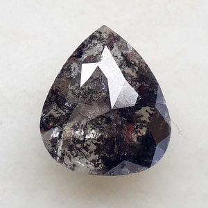 1.15 Ct Pear Shape Black Diamond: Natural Loose Jewelry Stone