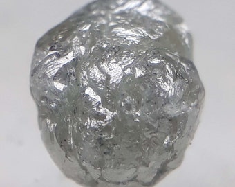1.62 Cts / 1 Pcs Excellent Natural Full Light Grey Colour Raw Rough Diamond,Round Raw Diamond,Ring Uncut Best Stone   6.98M×5.10M×5.50M