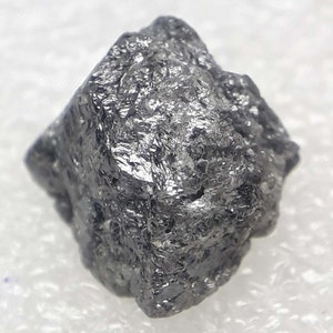 3.85 Ct/1 Pcs,10.00M×6.00M×8.01M Natural Loose Rough Diamond Natural Black Color Rough Diamond Uncut Loose Raw Diamond Making For Jewelry